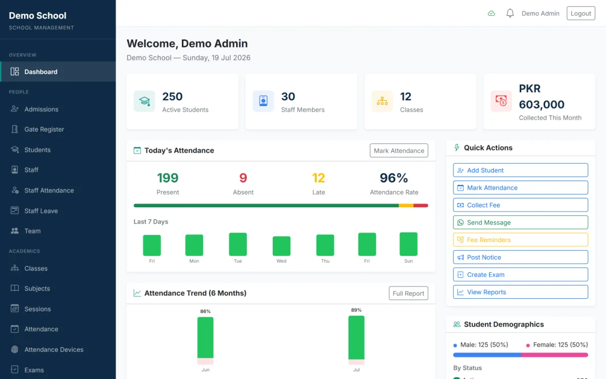 Ilma School Management System